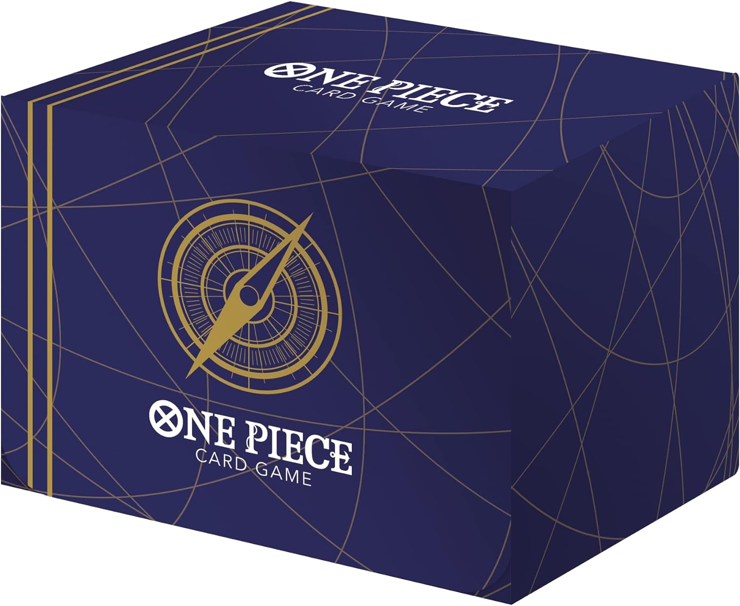 Front Cover of One Piece Card Game Official Card Case: Standard Blue. Image Source: Bandai Namco