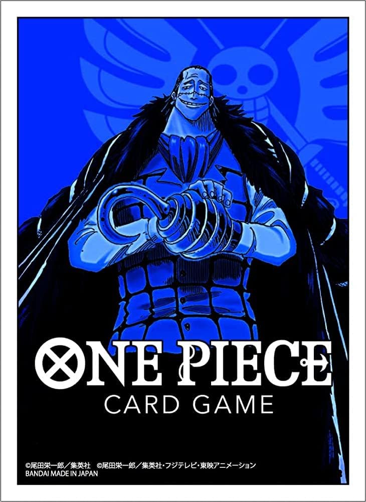 Front Cover of One Piece Card Game Official Card Sleeves Set 1: Crocodile. Image Source: Bandai Namco