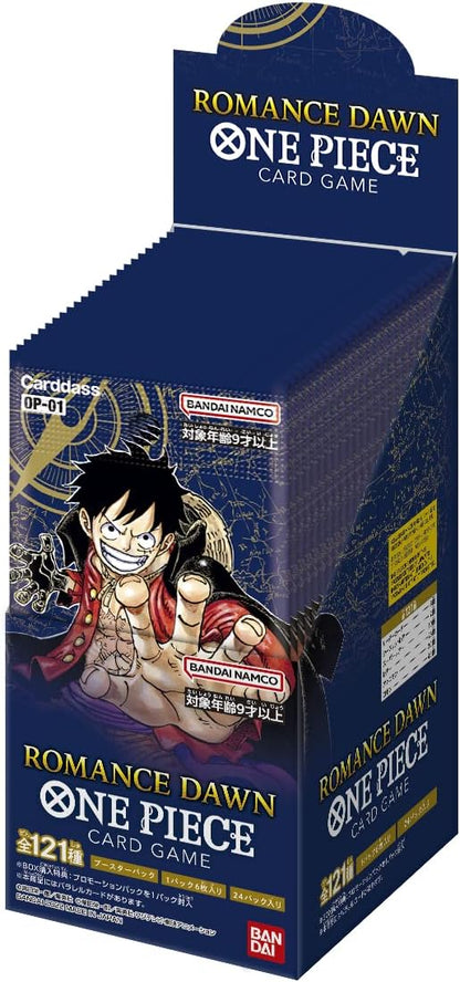 Opened Cover of One Piece Card Game Booster Pack OP-01. Image Source: Bandai Namco