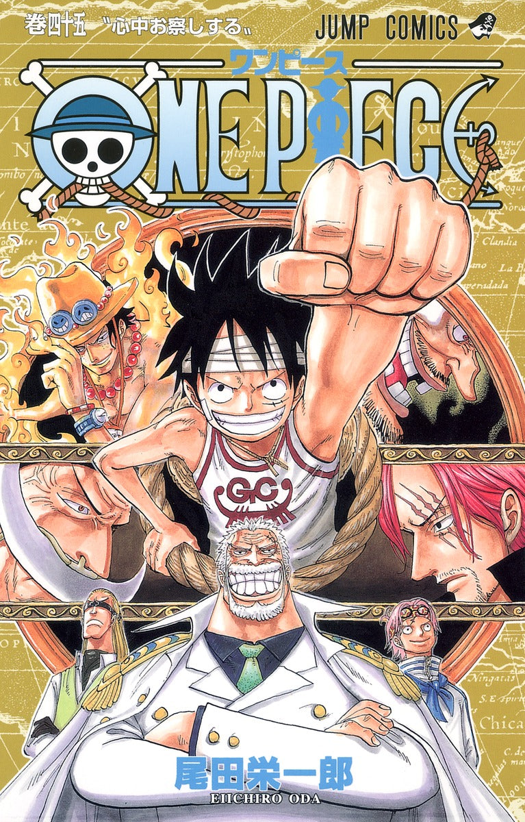 Front Cover of One Piece Manga Volume 045. Image Source: Shueisha
